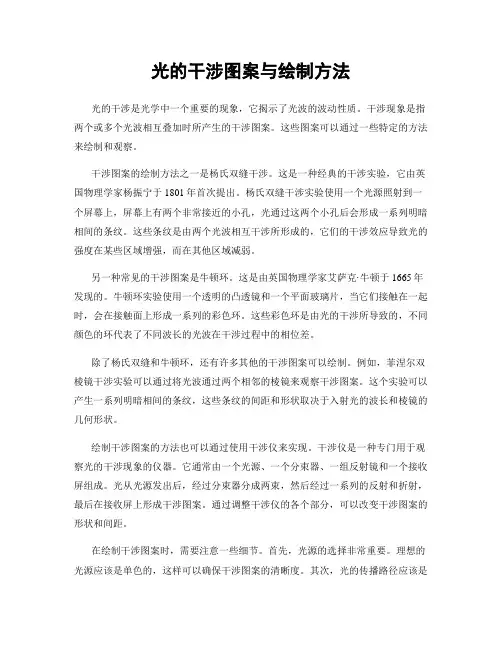 光的干涉图案与绘制方法