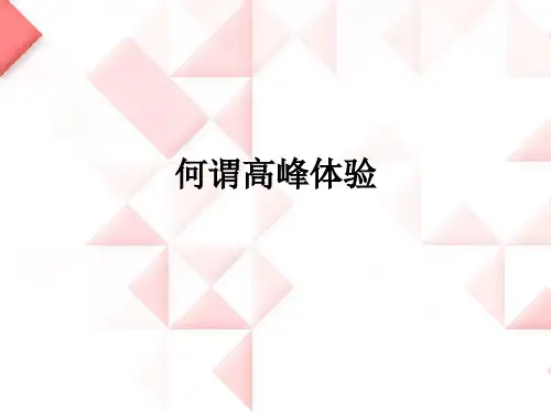 高峰体验 PPT课件