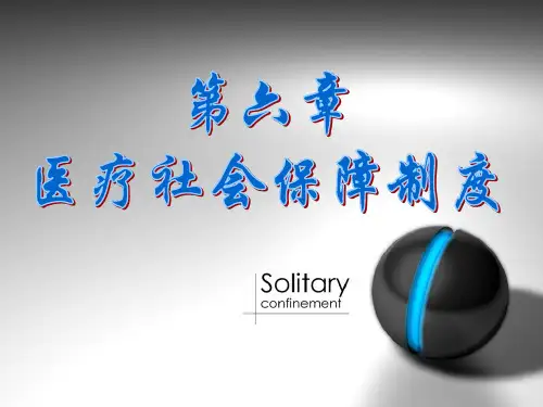 医疗社会保障制度范本(PPT 48页)