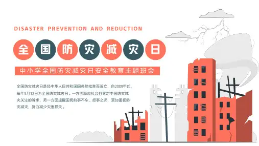 全国防灾减灾日防灾减灾教育PPT