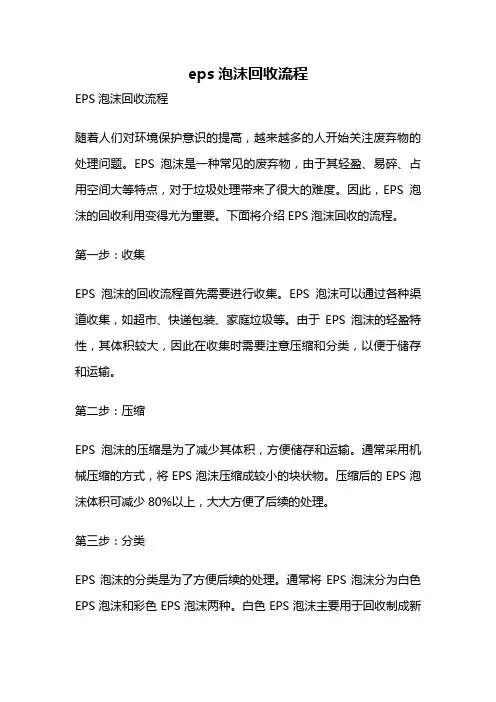 eps泡沫回收流程