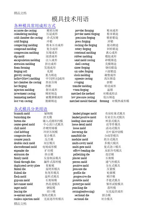 (整理)1 压铸专业英语.