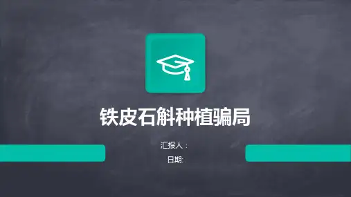 铁皮石斛种植骗局