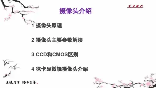 摄像头参数解读PPT优秀课件