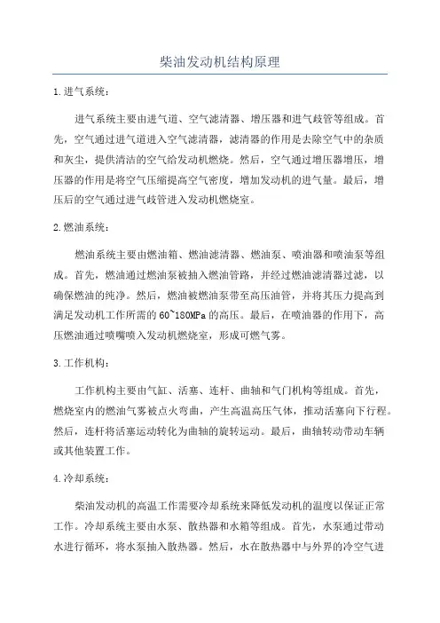 柴油发动机结构原理