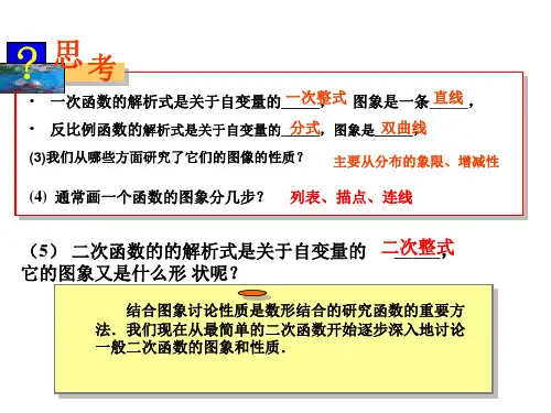 二次函数的图像和性质第一课时ppt课件