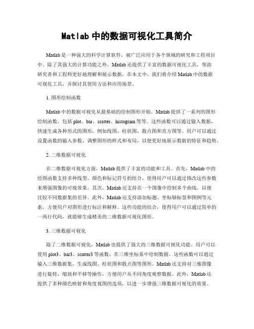 Matlab中的数据可视化工具简介
