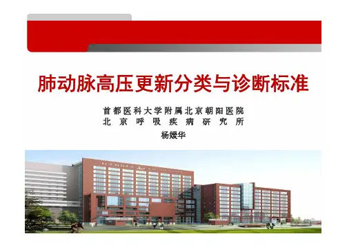 肺动脉高压分类与诊断标准