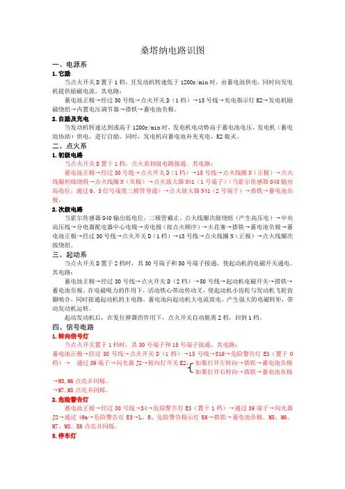 桑塔纳电路识图