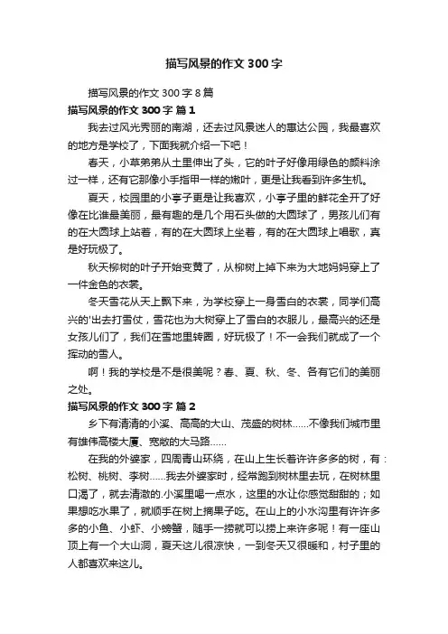 描写风景的作文300字