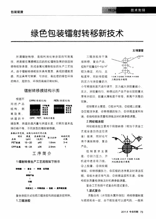 绿色包装镭射转移新技术