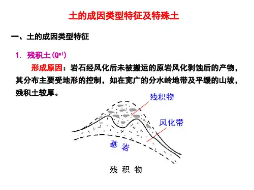 土的成因类型特征及特殊土-软土