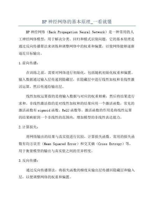 BP神经网络的基本原理_一看就懂