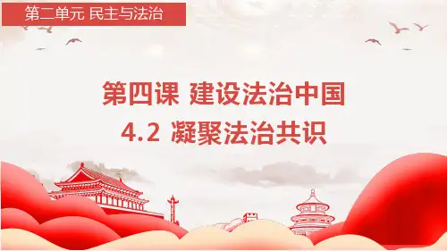 4.2 凝聚法治共识   课件(共30张PPT)-(2024)九年级道德与法治上册