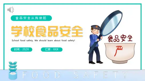 学校食品安全教育PPT课件