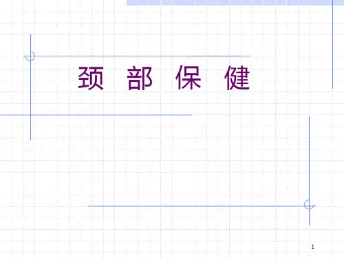 颈椎保健PPT课件