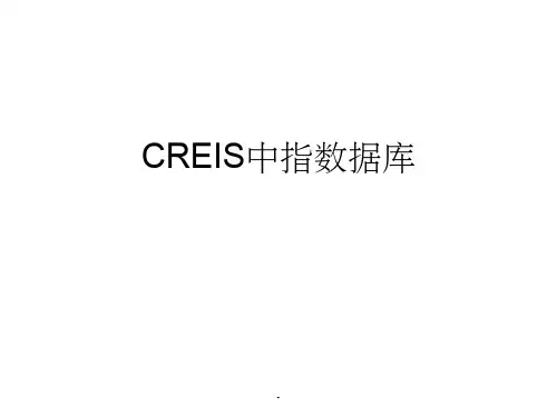 中指数据库介绍ppt