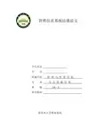 管理信息系统结课论文.