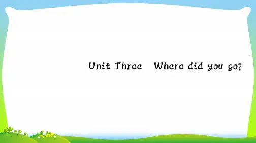 人教版六年级英语下册Unit3Wheredidyougo重点归纳习题课件.ppt