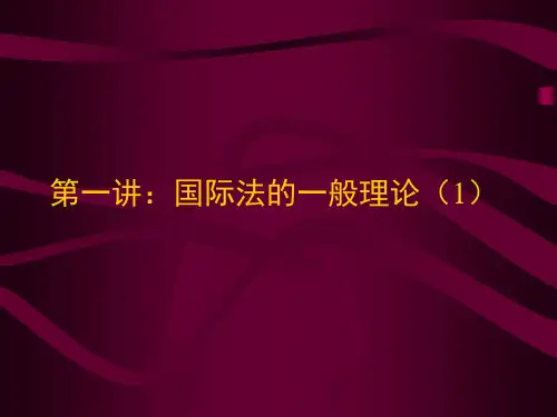 国际法课件PPT