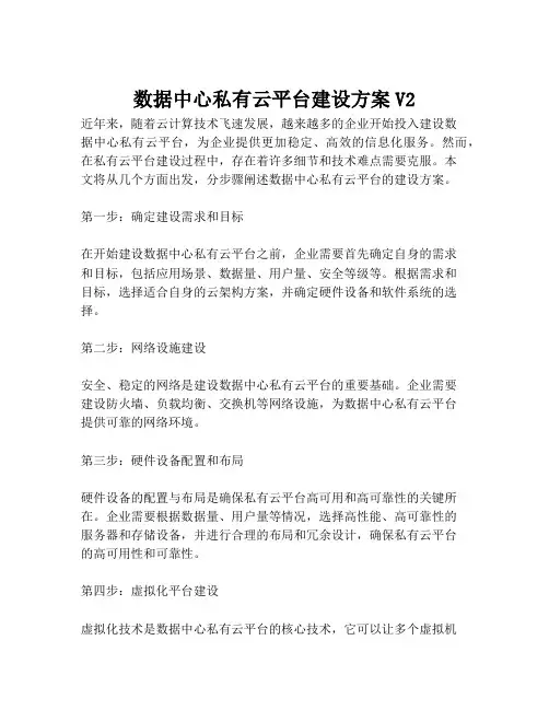 2023-数据中心私有云平台建设方案V2-1