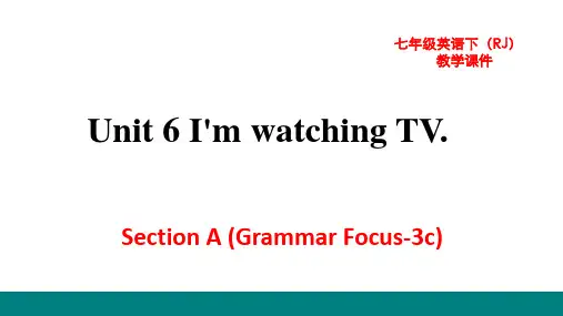 新目标(人教)七年级下册英语教学课件 Unit 6  Section A(GF-3c)