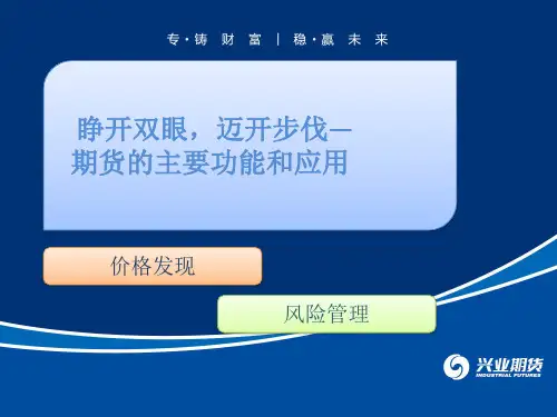 期货的主要功能及应用.ppt