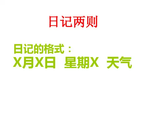 24《日记两则》ppt  公开课一等奖课件4