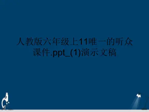 人教版六年级上11唯一的听众课件.ppt_(1)演示文稿