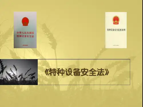 特种设备安全法解读(XXXX11)