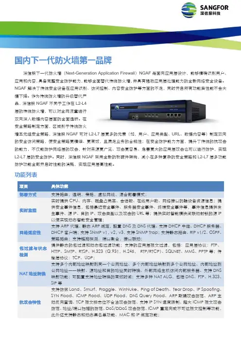 深信服下一代应用层防火墙彩页