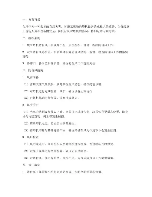 塔机防台风专项方案