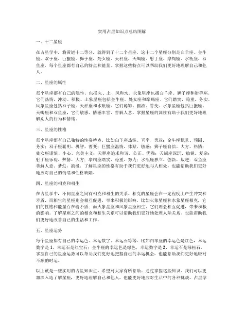 实用占星知识点总结图解