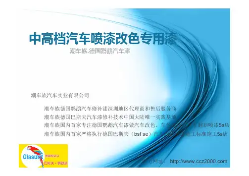 中高档汽车喷漆改色专用漆