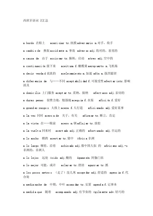西班牙语学习入门资料整理