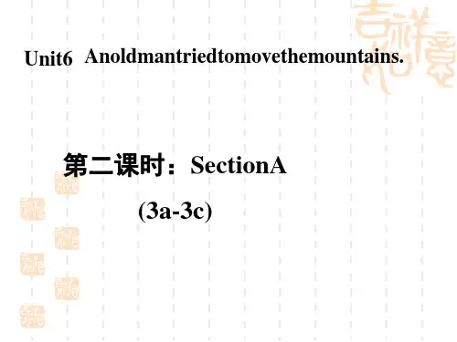 人教版八年级下册英语 UNIT6 SectionA (3a-3c)