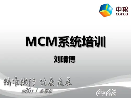 MCM系统培训