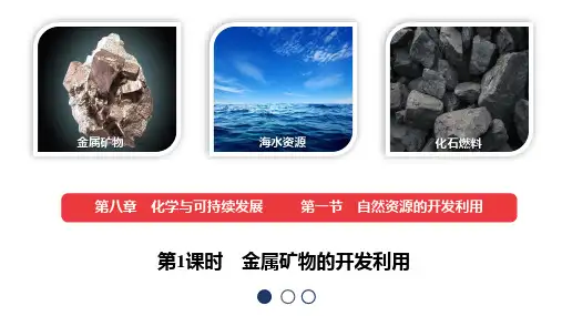 自然资源的开发利用2022-2023学年高一下学期化学人教版(2019)必修第二册