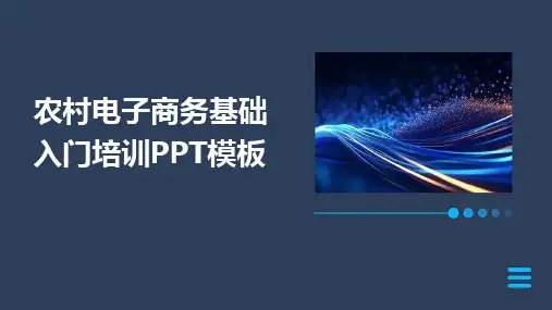2024版农村电子商务基础入门培训PPT模板