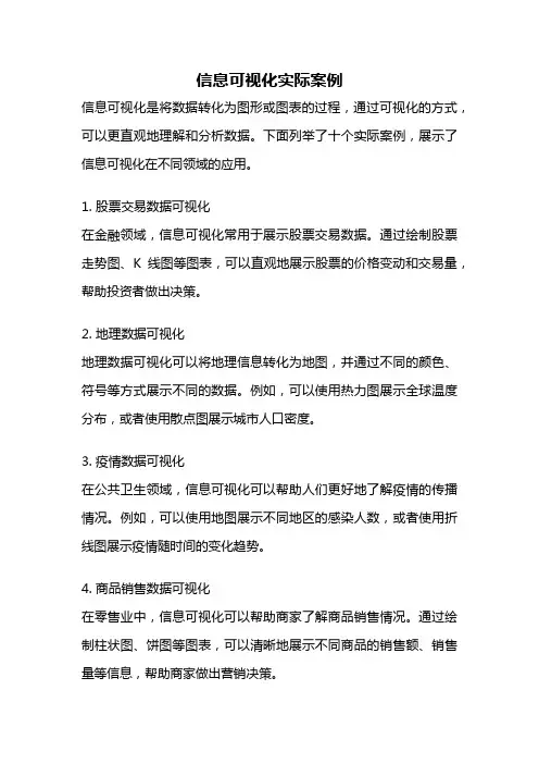 信息可视化实际案例