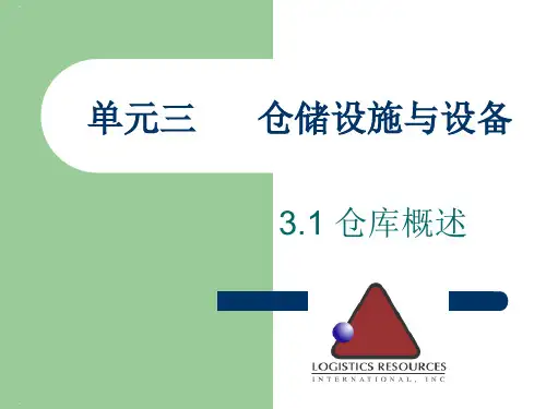 仓储设施与设备概述ppt