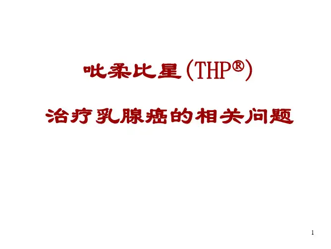 吡柔比星(THP)治疗乳腺癌的相关问题