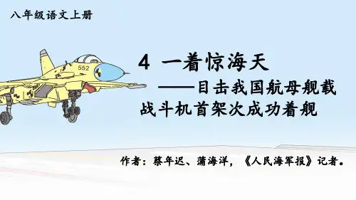 统编版八年级语文上册4 一着惊海天——目击我国航母舰载战斗机首架次成功着舰