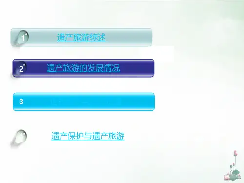 遗产旅游概述课件PPT