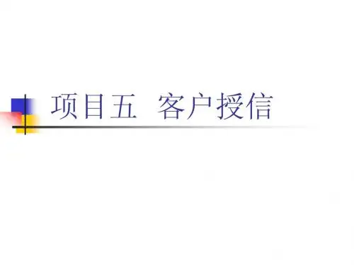 客户授信