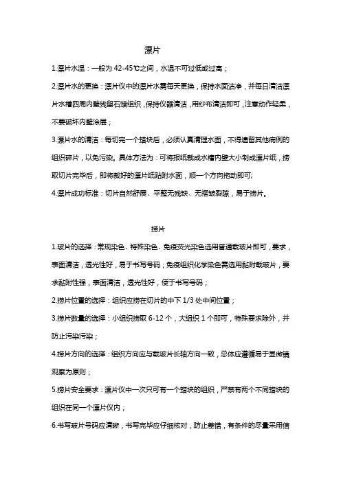 基础病理-漂片和捞片