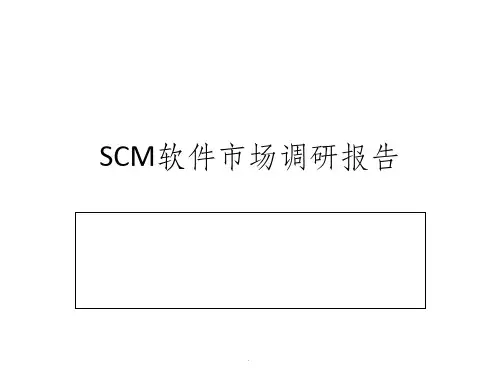 SCM软件市场调研报告-2课件
