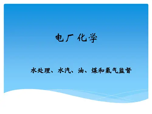 电厂化学培训课件