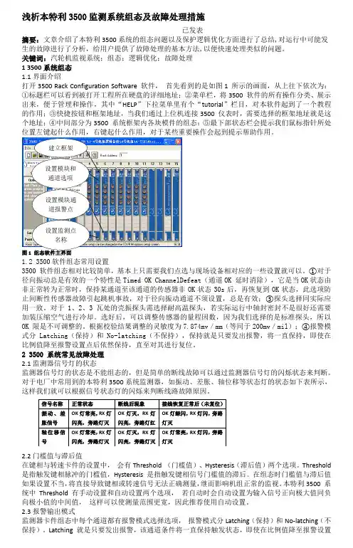 浅析本特利3500监测系统组态急故障处理措施