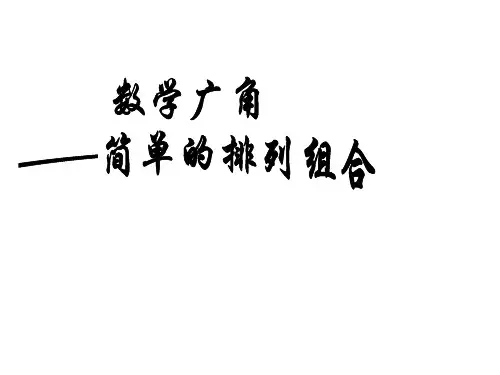 二年级上册数学课件-8  数学广角《搭配》 ｜人教新课标(2018秋)      (共19张PPT)